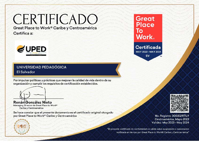 Diploma UPED GPTW